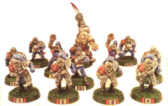 Corounne Crusaders Human Blood Bowl Team by Lou Rollins