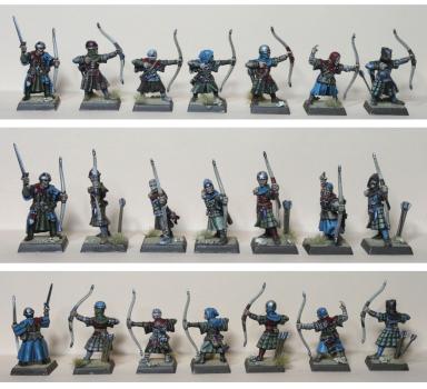 Bretonian battalion archers units by Alexandra