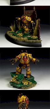 Imperial fists Relic Contemptor Pattern Dreadnought by ichibanpainting