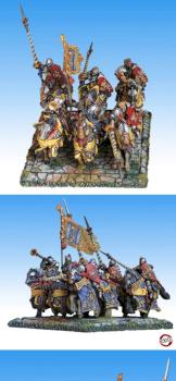 6 Bretonnian Grail Knights by dead