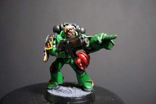 Sergeant of a Salamanders tactical Troop by Onehanded