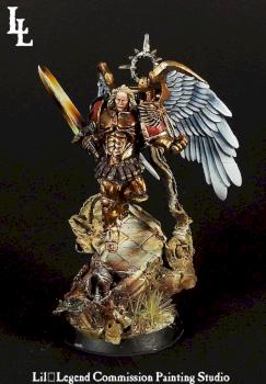 Belarius The Encarmine Blade, 30K Blood Angel Praetor by lilloser