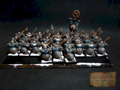 Warhammer dwarf Longbeards by Coticone Il Grigio