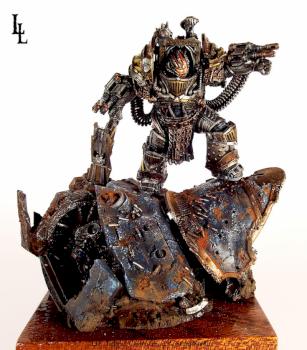 Perturabo Lord of Iron, Primarch of the Iron Warriors Commission by lilloser