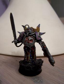 Chaos space marine conversion by philydorf