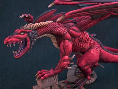 Red Dragon - Visiosn in Fantasy Line - Dark Sword Miniatures by PaintMinion