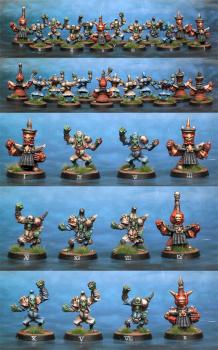 Chaos Dwarf Blood Bowl team by lono