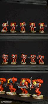 Blood Angels Assault Squad by Lemartes