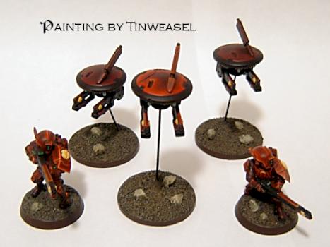 Tau Vior'la Fire Warrior Unit group photo by Tinweasel