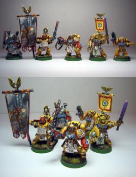 Imperial Fist Command Squad by Komrad