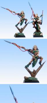 Wood Elves War Dancer Command by MClimbin