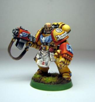 Imperial Fist Veteran Sergeant by Komrad