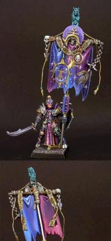 Laviscia Borgia - Slaanesh Standard/Champion by SaxonAngel