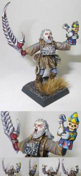 Mordheim Witch Hunters Zealot Mutant, kitbashed conversion by Hamish Longstride