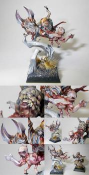 Beastmen Ungor Raider Mutant, kitbashed conversion by Hamish Longstride