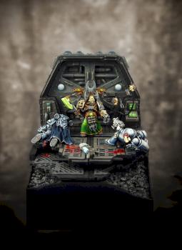 Chaos Space Marines Sorcerer - Diorama by Ceron