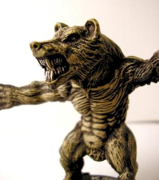 I AM THE WOLF MAN! Wearbear repaint by 00110101