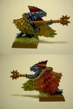 Skink cheif with feather cloak by Tellos