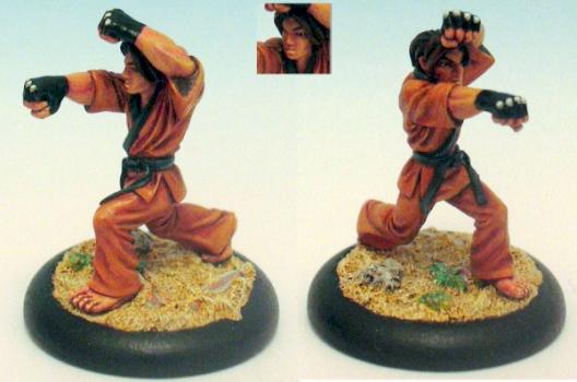 Kado, karate fighter (converted into a Dawn Caste Solar Exalted) by Selya