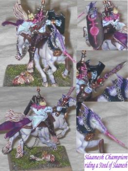 Slaanesh Champ on Steed of Slaanesh by diablos1980