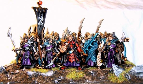 Dark Elf Corsairs Unit by mysticsage