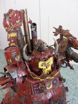 evil sunz ork stompa - head close up by ronny