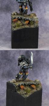 Legion of the Damned Space Marine with sword by smok