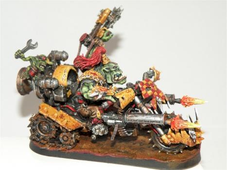 Warboss on Warbike by NOMAD77