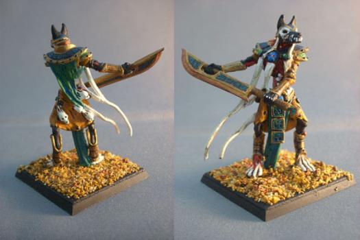 Tomb King with Jackal head by copperchange