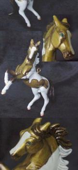 Golden Joy Horse Christmas Ornament by vincegamer