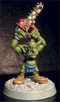 Goblin Chainsaw for Bloodbowl by Yom