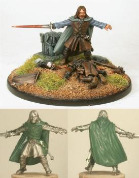 Aragorn and Lurtz by SJB