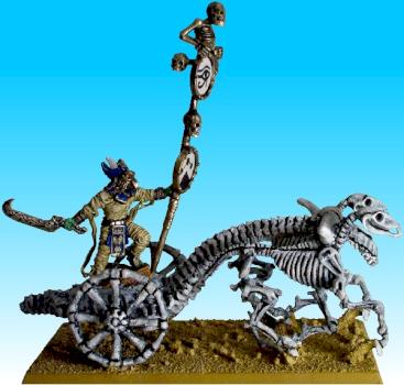 Tomb Kings of Khemri : Tomb King in Chariot by TerenceFox