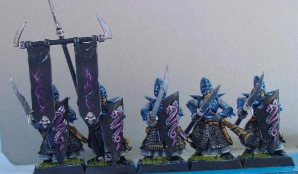 My Dark Elf Spearmen by ravenwing