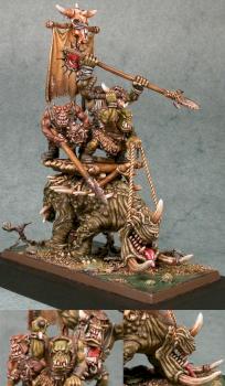 swamp ork squiggoth by victoria