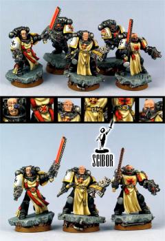 WARHAMMER 40K SM Black Templars squad by Scibor