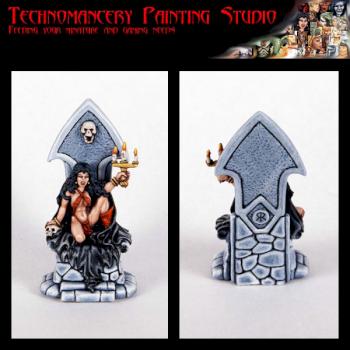 Siobhana Vampire on Throne by technopaint