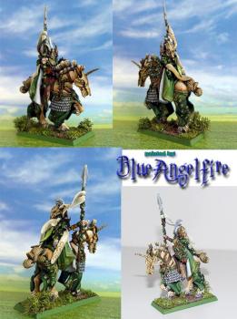 Wood Elves Mounted Lord Conversion by blueangelfire