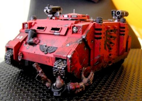 Blood Angel Space Marine Rhino by TiberiusZ