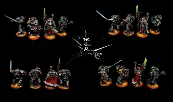 Primaris Deathwatch Kill Team Kit Bashed (Modded) + Commander by CroWarGamePainting