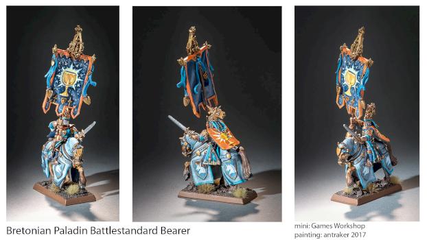 Bretonian Paladin Battlestandard Bearer by antraker