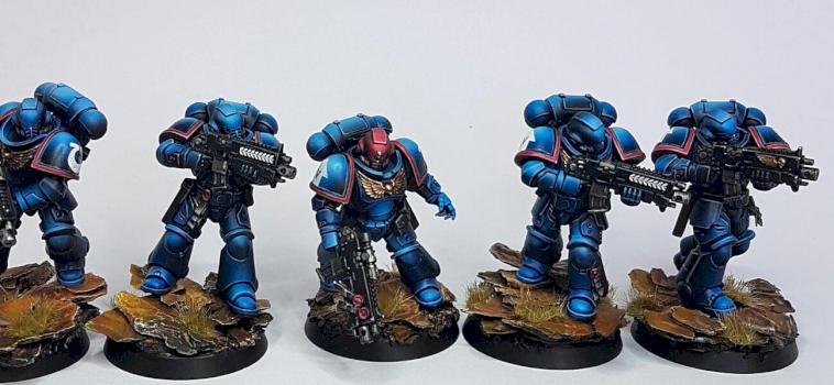 Primaris Ultramarines Intercessor Squad by Mihausz