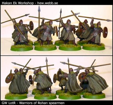 LotR 8 Warriors of Rohan with spears. by bakalla