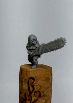 Chainsaw wielding dwarf girl by chaos spawn