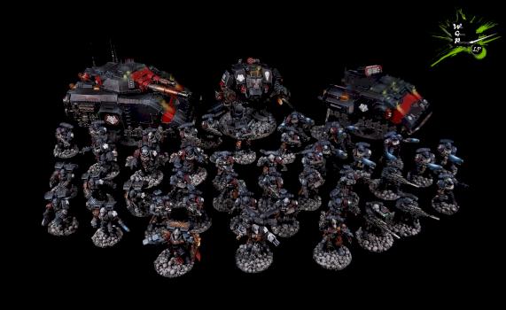 Raven Guard Fully Modded Army Warhammer 40K by CroWarGamePainting