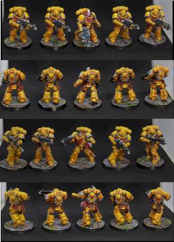 Imperial Fists Intercessor Squad by zwings