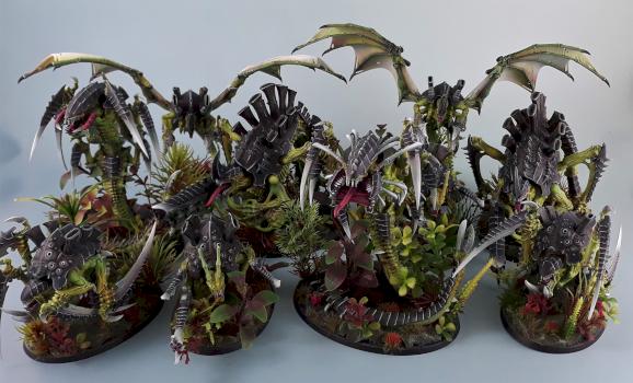 Jungle Tyranids army by MaybugM