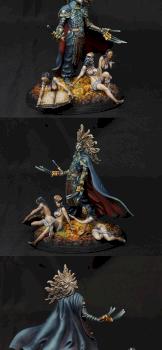 Lion Knight & Court by Manu Miniatures