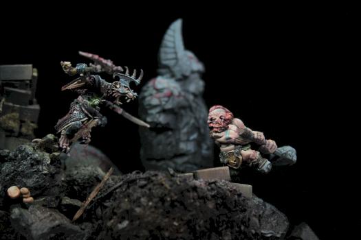 dwarf and skaven fight/3 by dancing platypuss