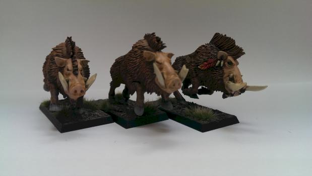 Boars for my savage orc boar boyz by Dornsapothecary